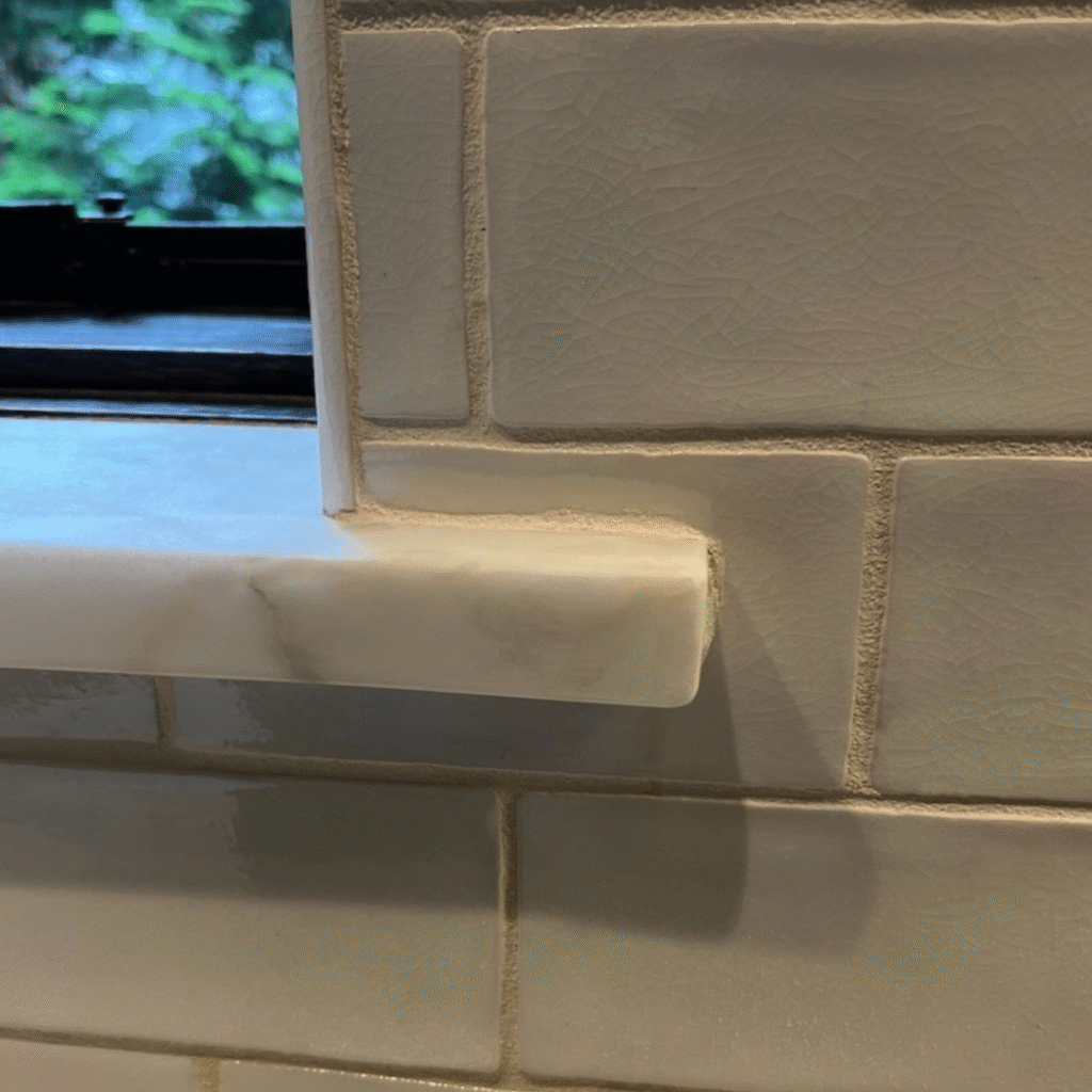 Corner after Countertop Seam and Chip Repair Services in Atlanta